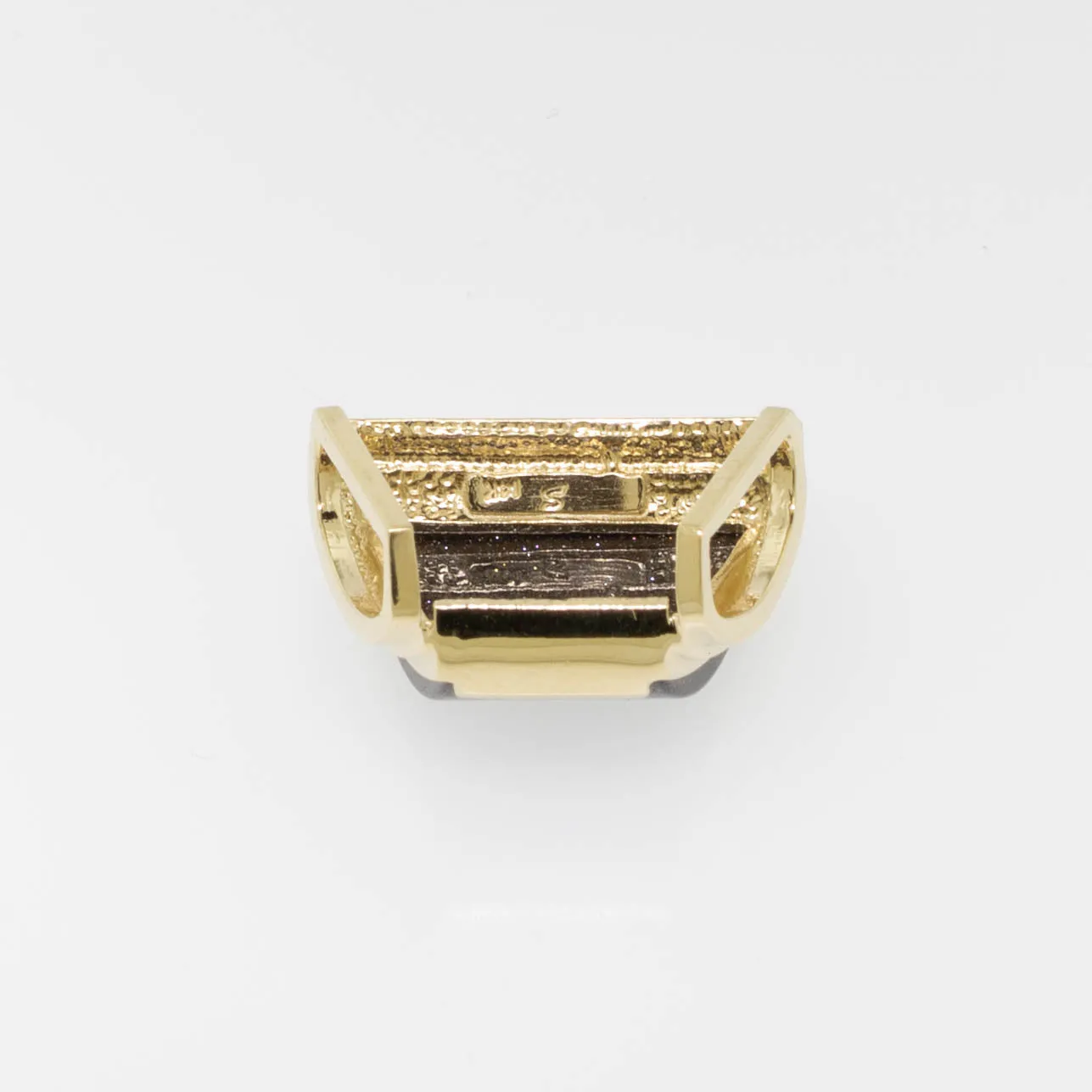 14K Yellow Gold Goldstone Slide/Pendant by Siffari from our Estate Collection