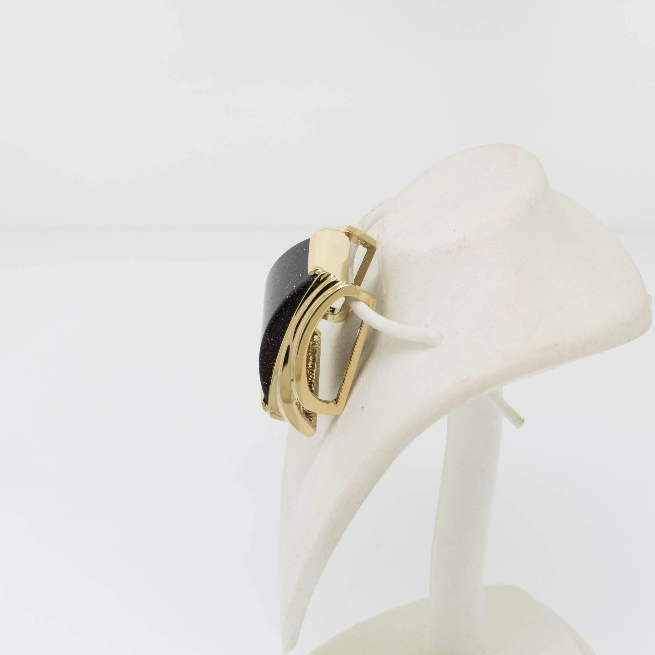 14K Yellow Gold Goldstone Slide/Pendant by Siffari from our Estate Collection