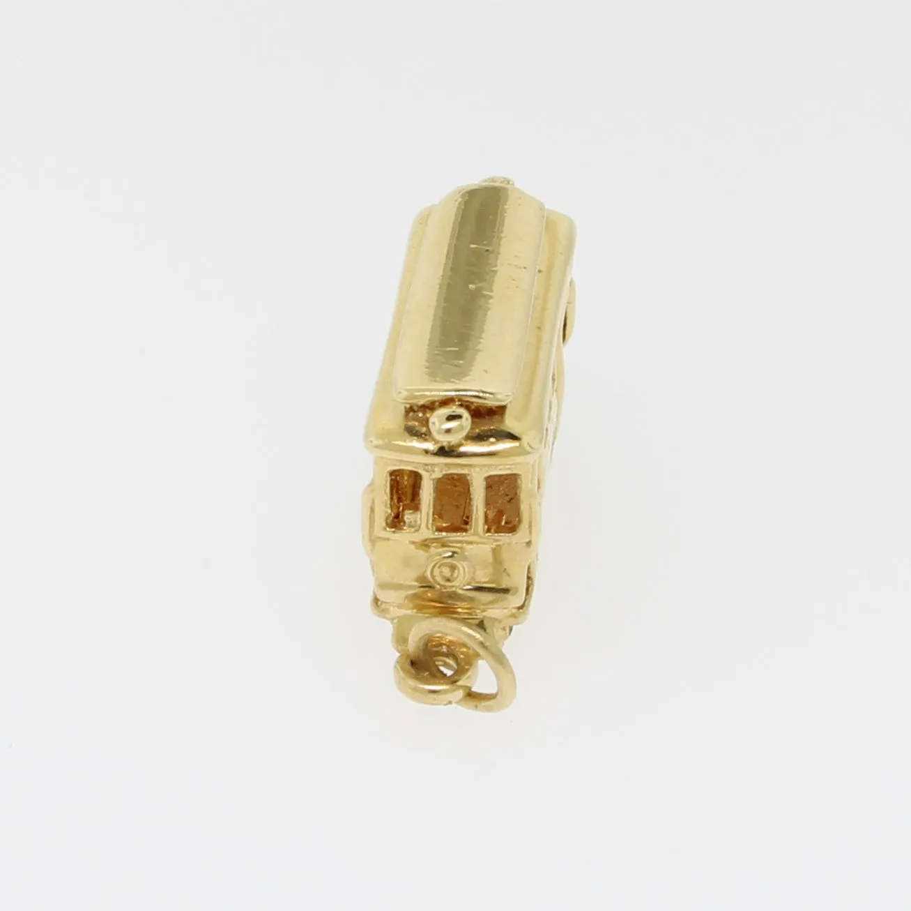 14K Yellow Gold Streetcar Pendant (Estate Jewelry)