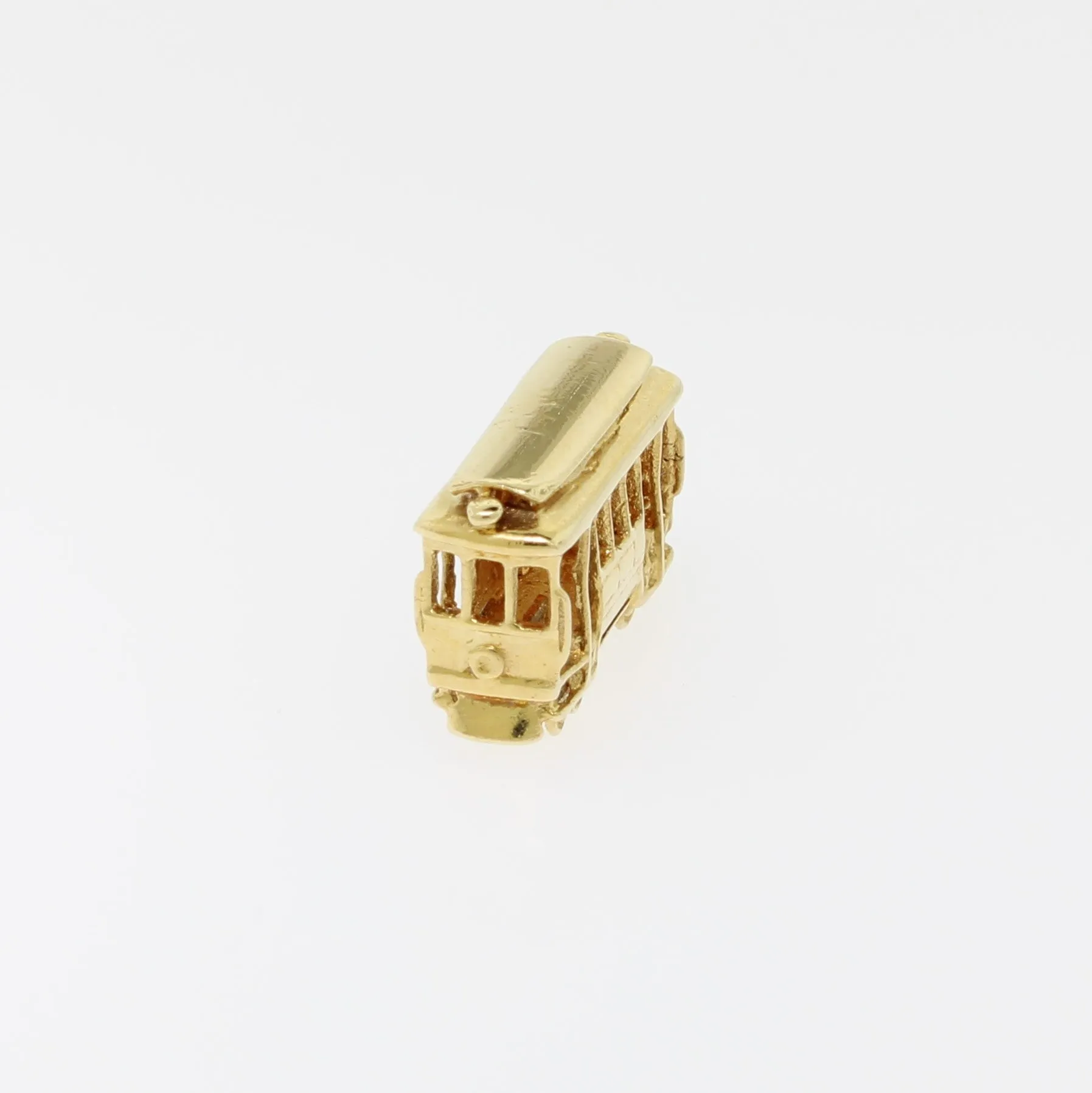 14K Yellow Gold Streetcar Pendant (Estate Jewelry)