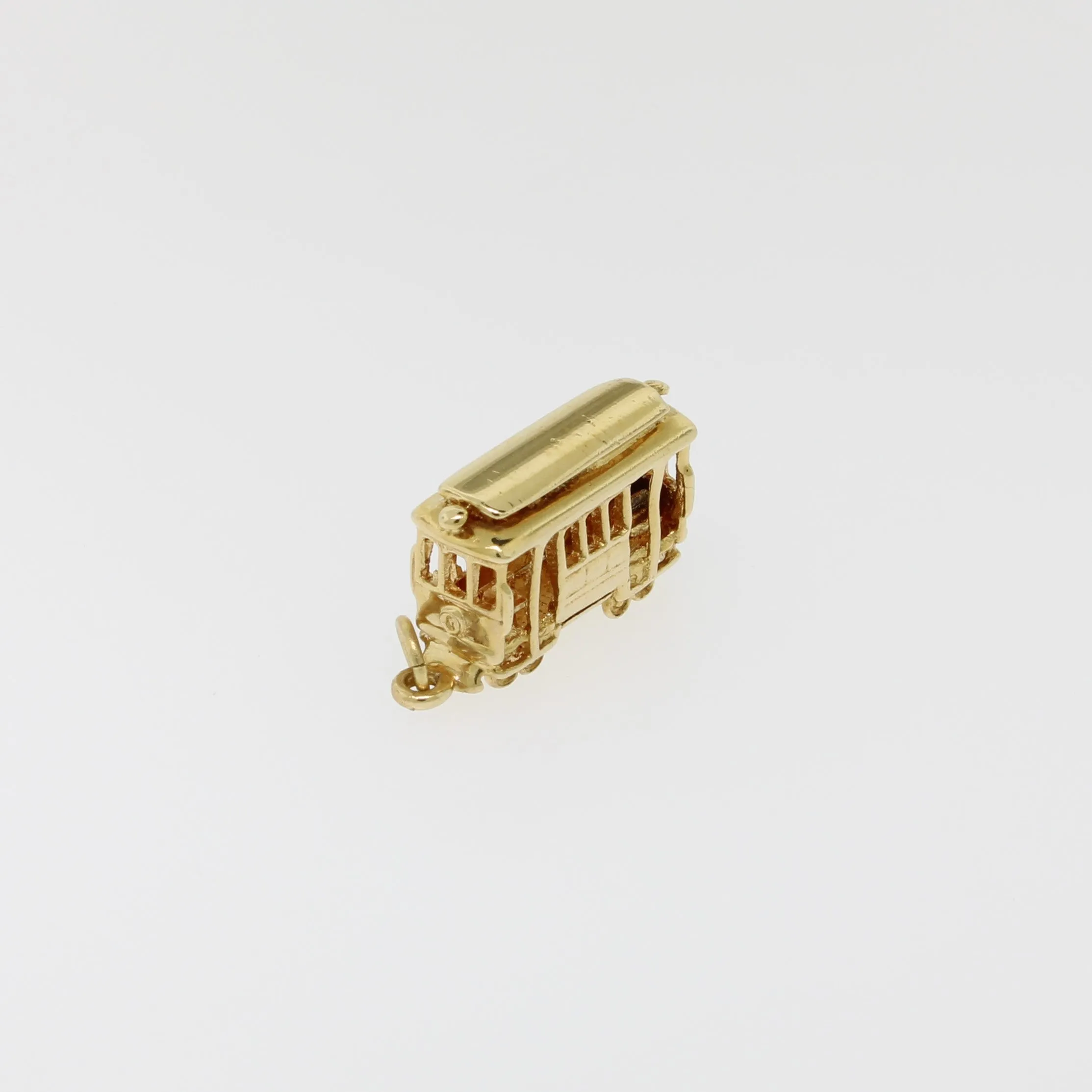 14K Yellow Gold Streetcar Pendant (Estate Jewelry)