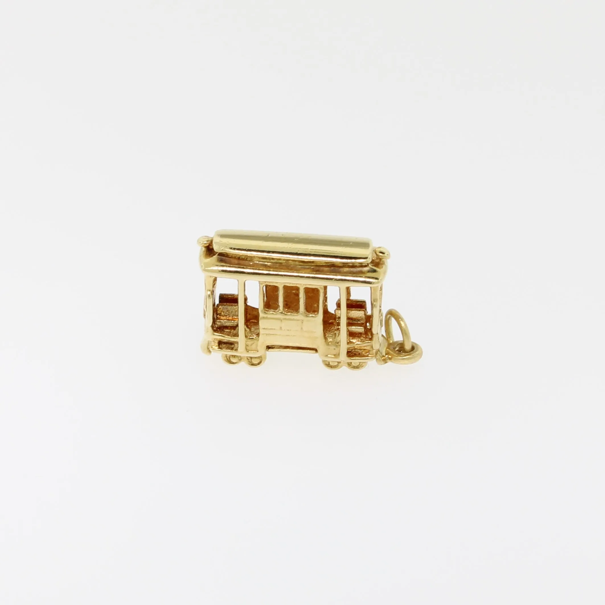 14K Yellow Gold Streetcar Pendant (Estate Jewelry)