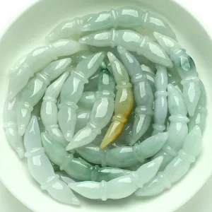40X8X6mm Natural Jade Beads Jadeite Bead WBD52
