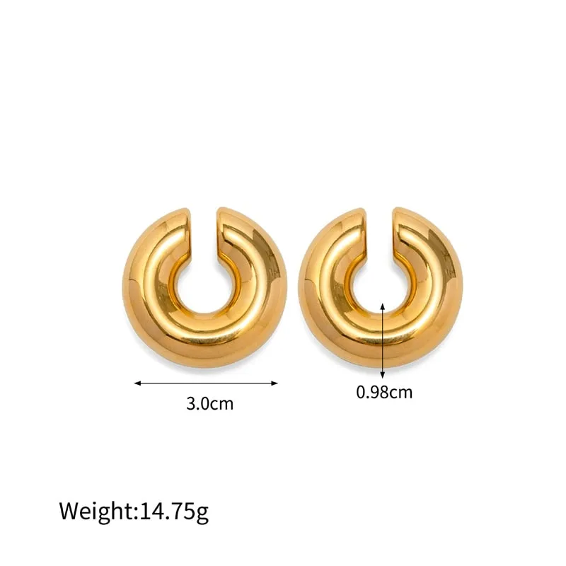 Chunky Metal Earring Set