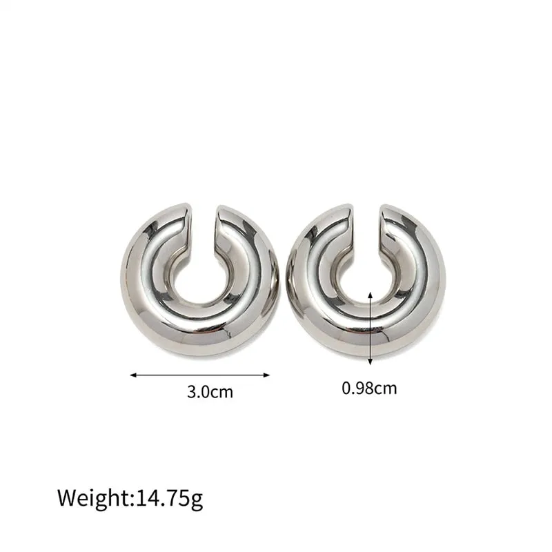 Chunky Metal Earring Set