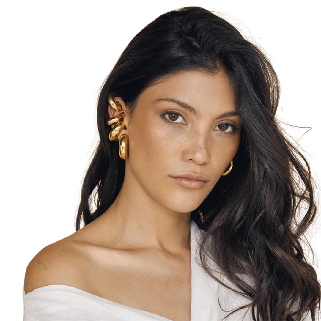 Chunky Metal Earring Set