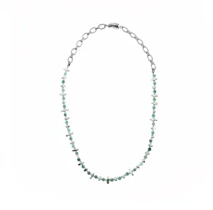 Elf Forest Jadeite Necklace Silver