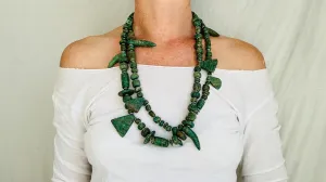 Guatemalita Necklace | Mayan Jade Reproduction Jewelry | Handmade Guatemalan Artisan Accessory