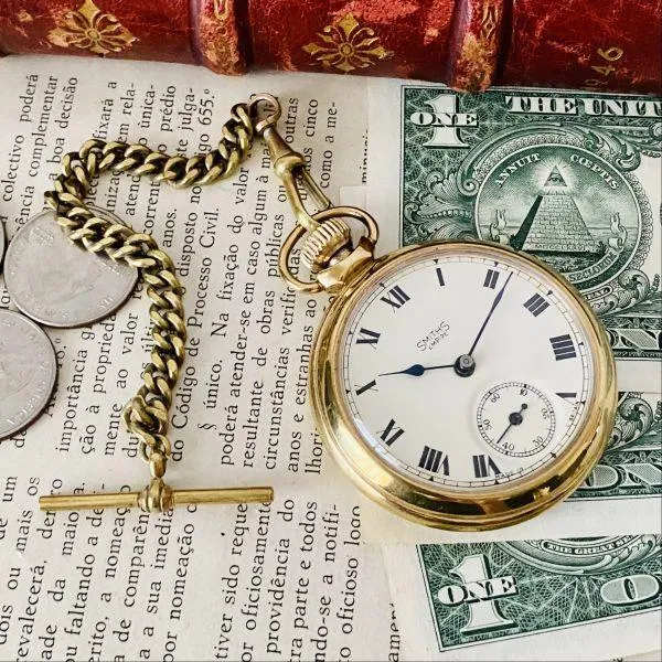 Luxury Pocket Watch Good Condition Smith 51mm Men's Women's Vintage Analog Manual Winding Gentleman's Country UK Overhauled Rare