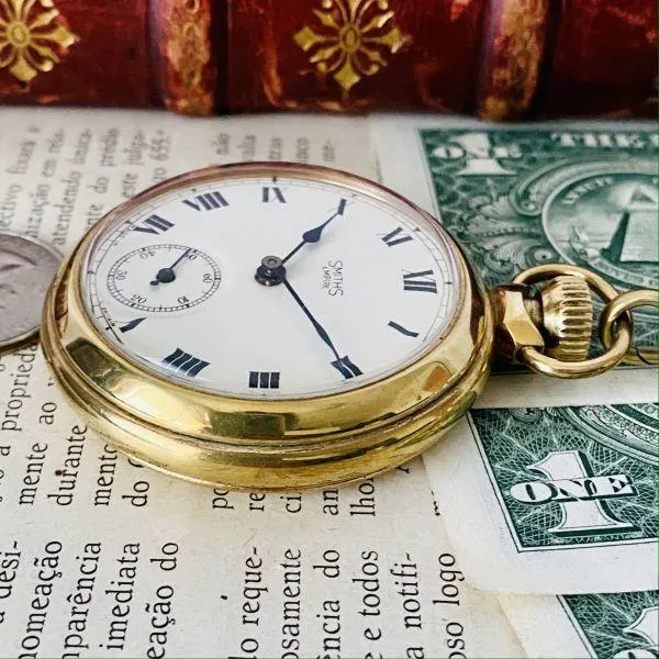 Luxury Pocket Watch Good Condition Smith 51mm Men's Women's Vintage Analog Manual Winding Gentleman's Country UK Overhauled Rare