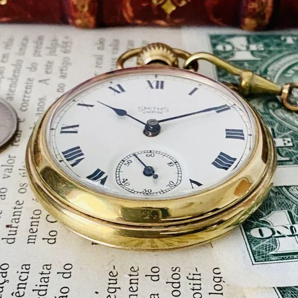 Luxury Pocket Watch Good Condition Smith 51mm Men's Women's Vintage Analog Manual Winding Gentleman's Country UK Overhauled Rare