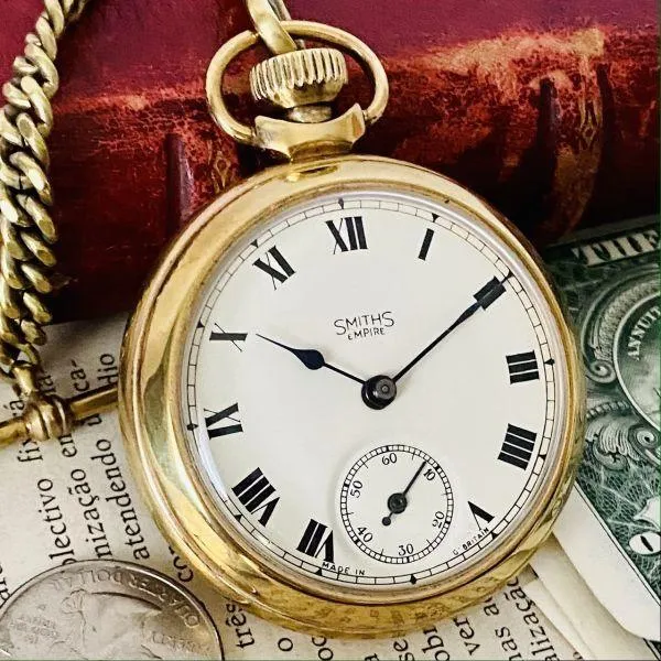 Luxury Pocket Watch Good Condition Smith 51mm Men's Women's Vintage Analog Manual Winding Gentleman's Country UK Overhauled Rare