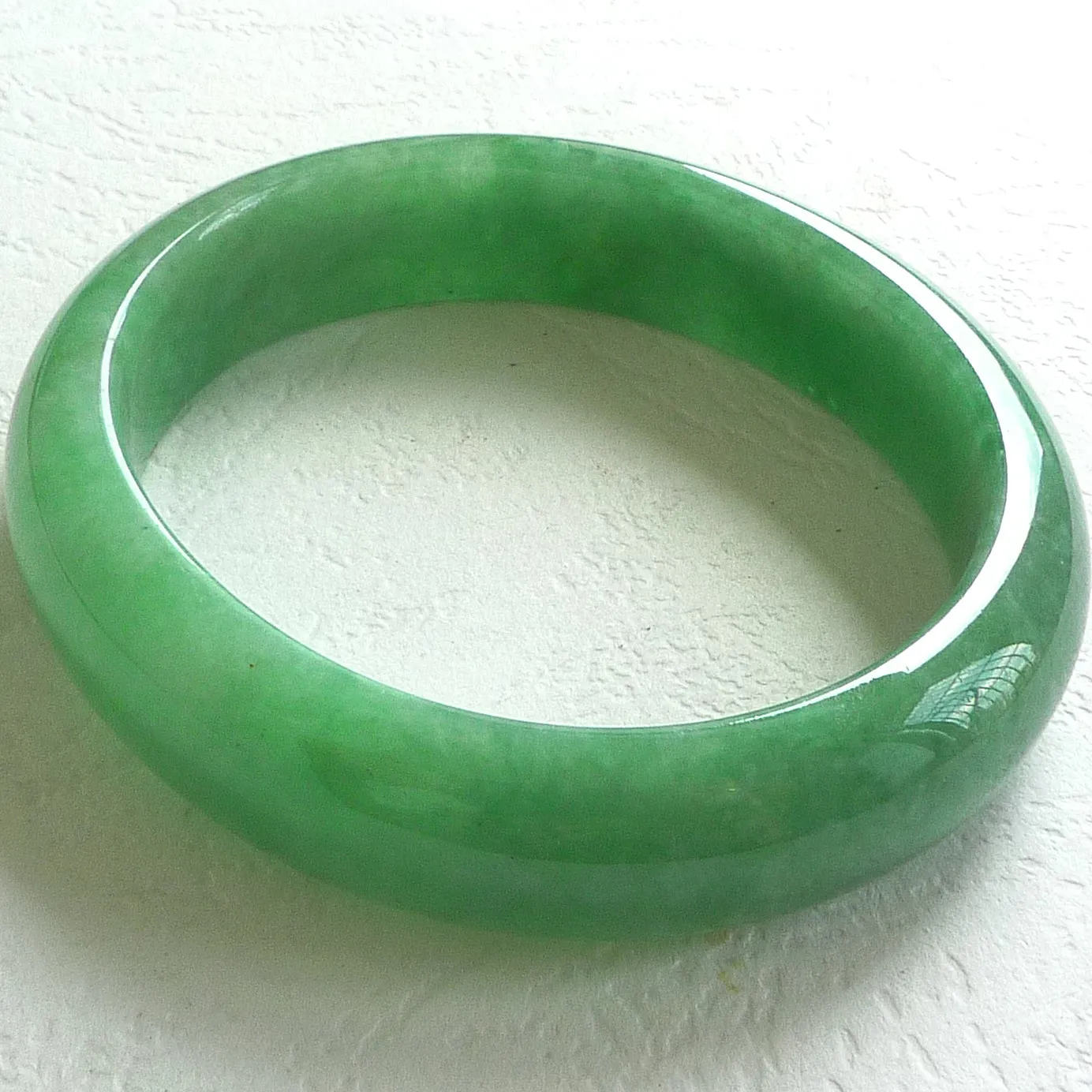 Natural Jade Bangle Jadeite Bangle Internal Diameter 51X46mm BER780