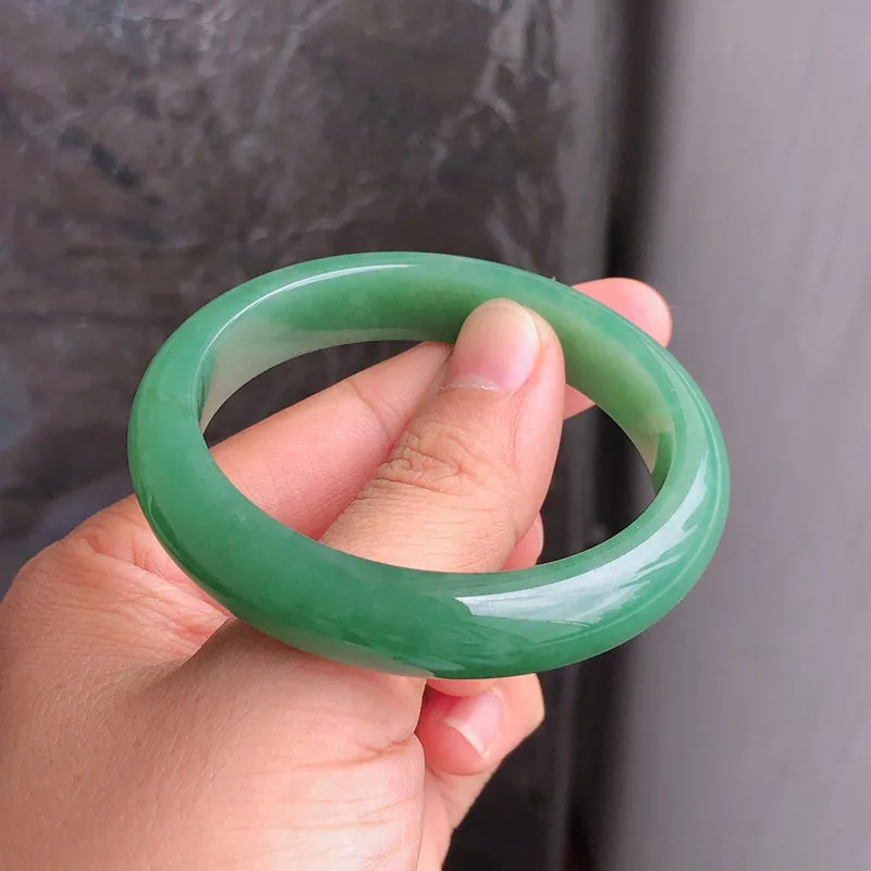 Natural Jade Bangle Jadeite Bangle Internal Diameter 53.2mm NBE090