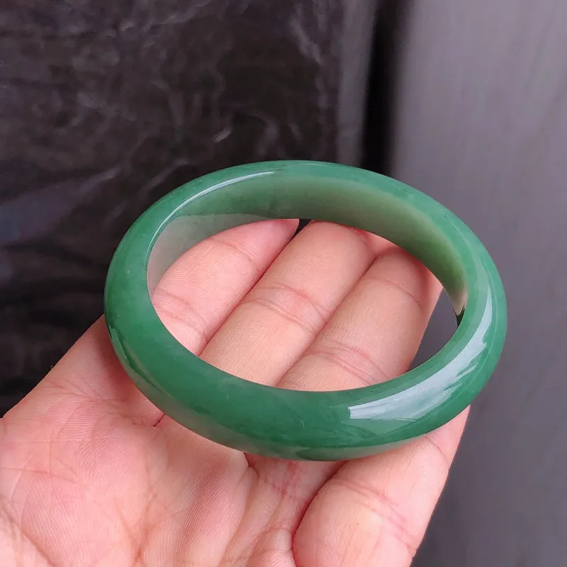 Natural Jade Bangle Jadeite Bangle Internal Diameter 53.2mm NBE090