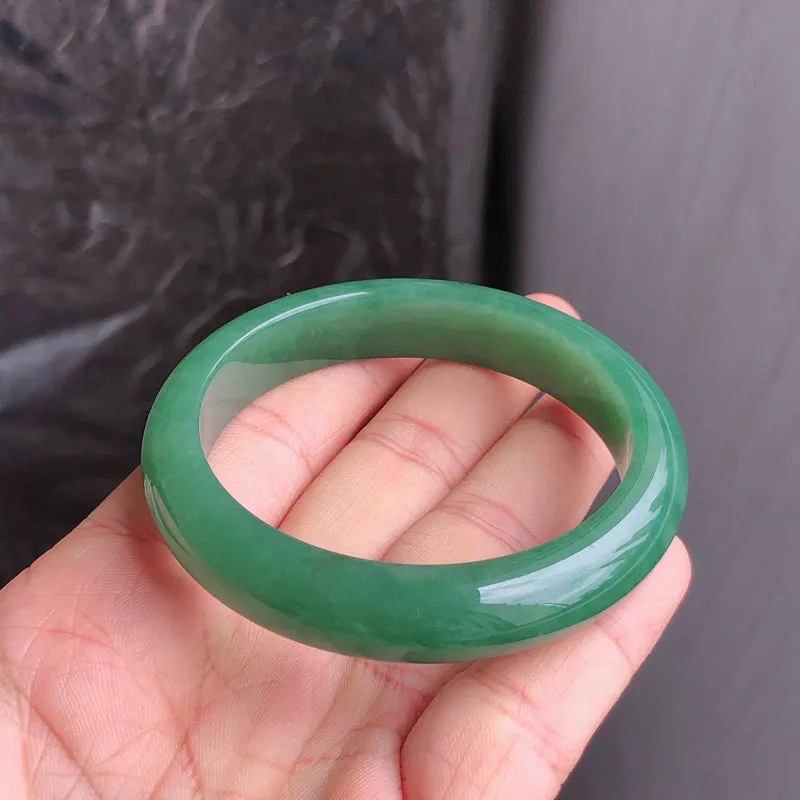 Natural Jade Bangle Jadeite Bangle Internal Diameter 53.2mm NBE090