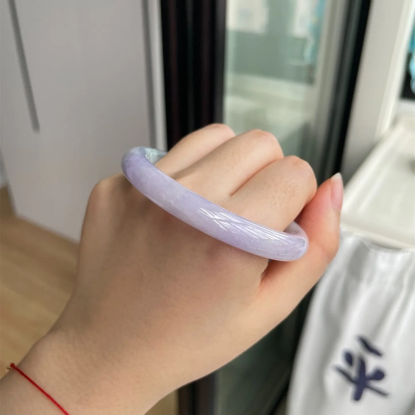 Natural Jade Bangle Jadeite Bangle Internal Diameter 53.5mm BER471