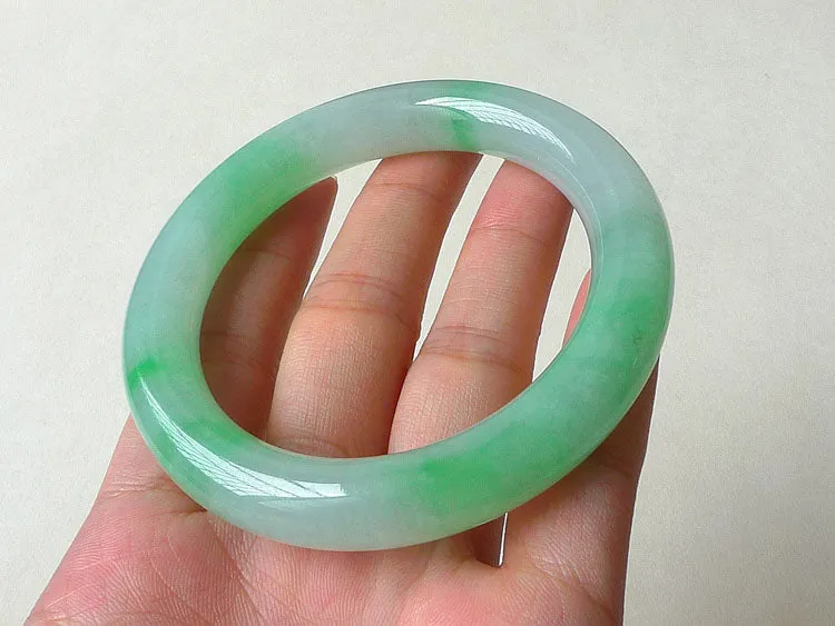 Natural Jade Bangle Jadeite Bangle Internal Diameter 54.8mm BER282