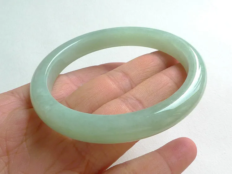 Natural Jade Bangle Jadeite Bangle Internal Diameter 55.5mm BER030