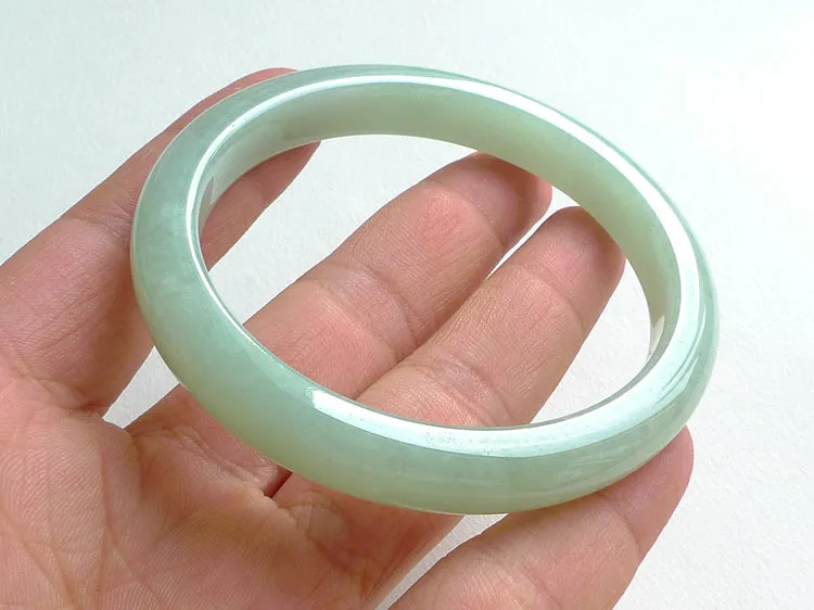 Natural Jade Bangle Jadeite Bangle Internal Diameter 55.5mm BER030