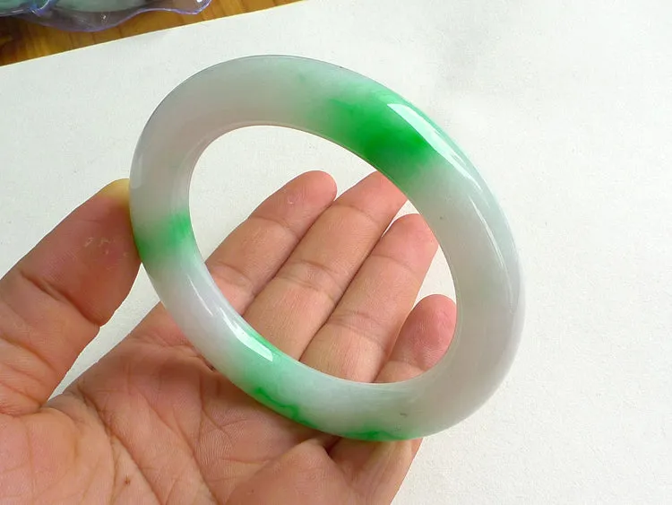 Natural Jade Bangle Jadeite Bangle Internal Diameter 55.5mm BER131
