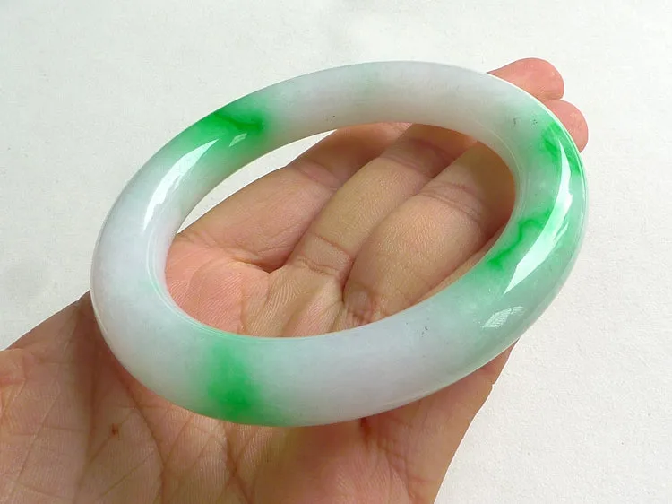 Natural Jade Bangle Jadeite Bangle Internal Diameter 55.5mm BER131