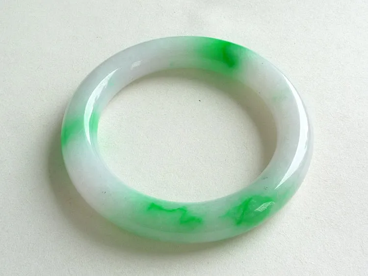 Natural Jade Bangle Jadeite Bangle Internal Diameter 55.5mm BER131