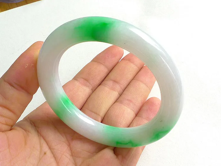 Natural Jade Bangle Jadeite Bangle Internal Diameter 55.5mm BER131