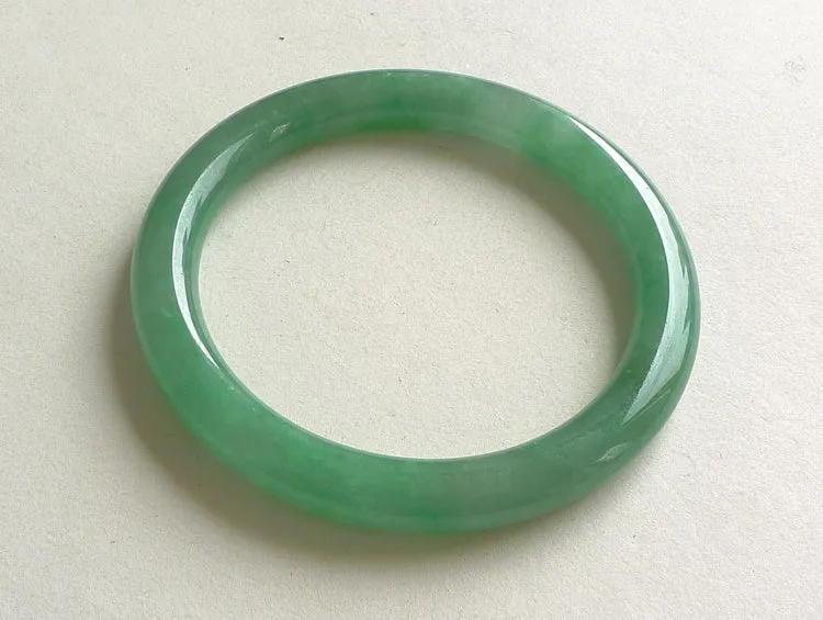 Natural Jade Bangle Jadeite Bangle Internal Diameter 55.5mm BER943