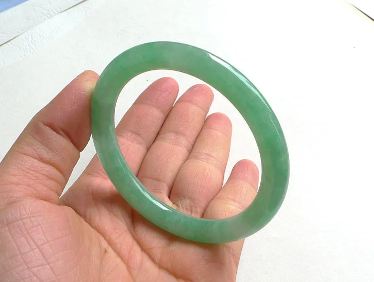 Natural Jade Bangle Jadeite Bangle Internal Diameter 55.5mm BER943