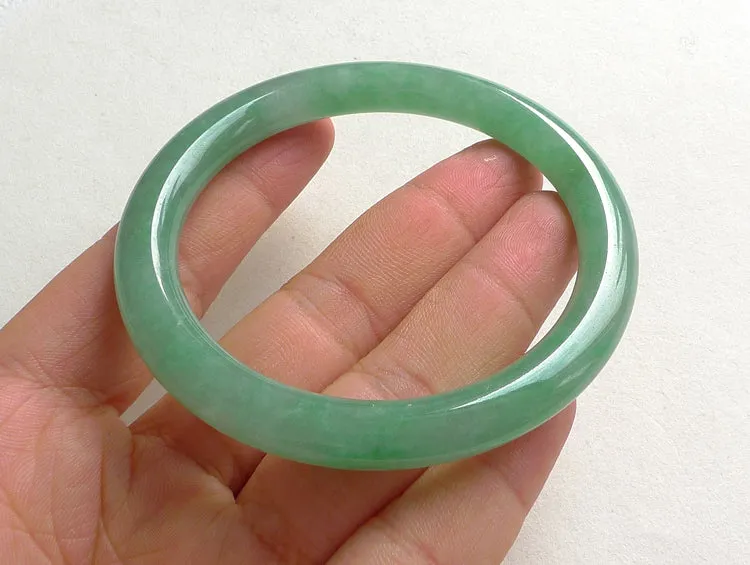 Natural Jade Bangle Jadeite Bangle Internal Diameter 55.5mm BER943