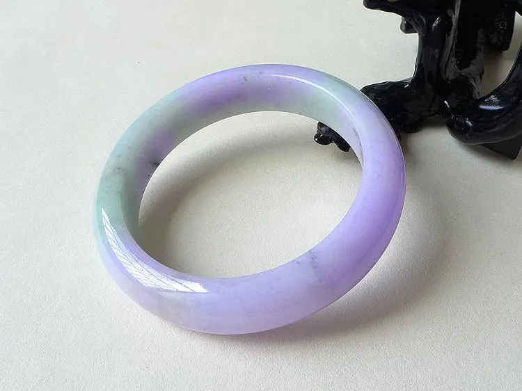 Natural Jade Bangle Jadeite Bangle Internal Diameter 55mm BER361
