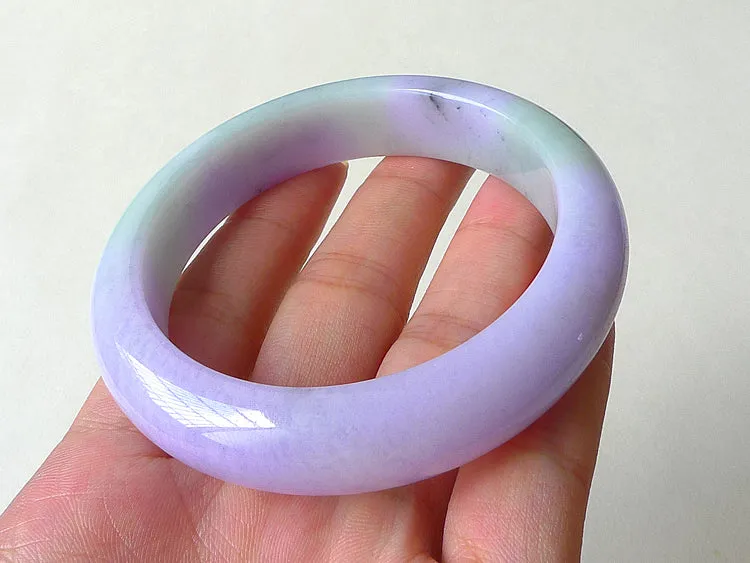 Natural Jade Bangle Jadeite Bangle Internal Diameter 55mm BER361