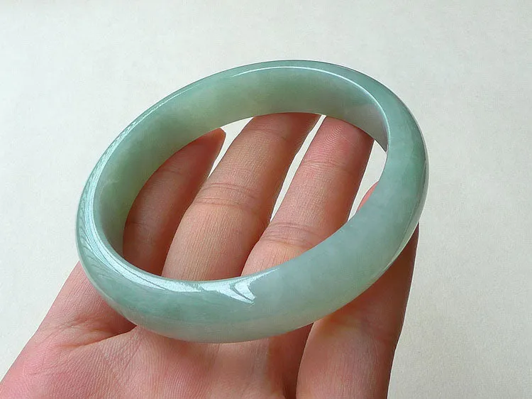 Natural Jade Bangle Jadeite Bangle Internal Diameter 56.5mm BER345
