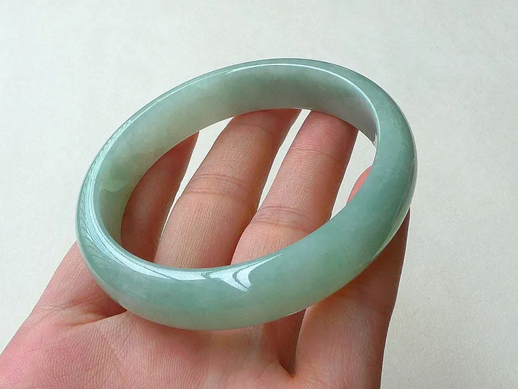 Natural Jade Bangle Jadeite Bangle Internal Diameter 56.5mm BER345