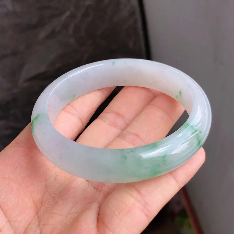 Natural Jade Bangle Jadeite Bangle Internal Diameter 56.8mm NBE072