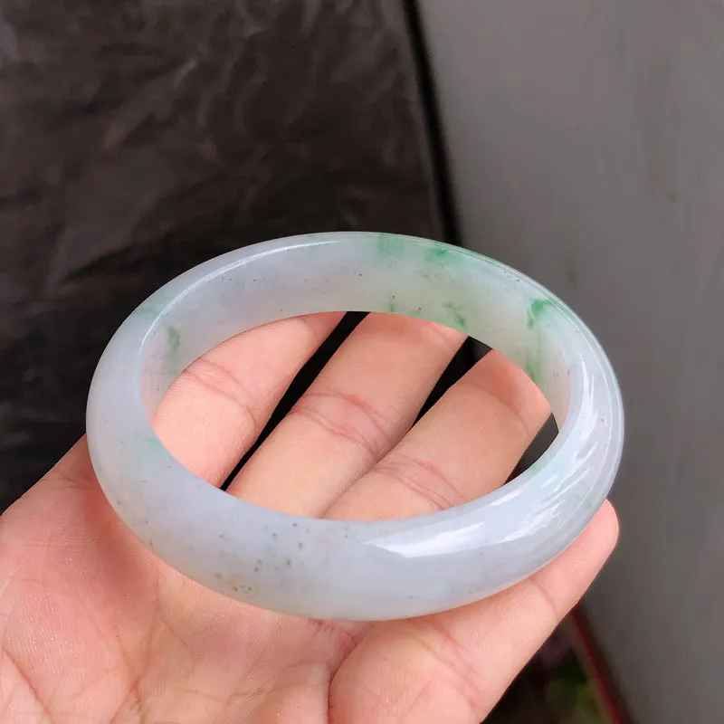 Natural Jade Bangle Jadeite Bangle Internal Diameter 56.8mm NBE072
