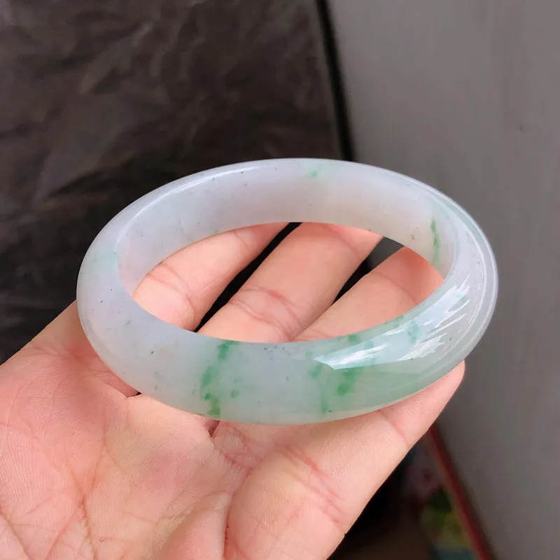 Natural Jade Bangle Jadeite Bangle Internal Diameter 56.8mm NBE072