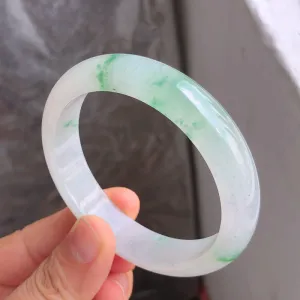 Natural Jade Bangle Jadeite Bangle Internal Diameter 56.8mm NBE072