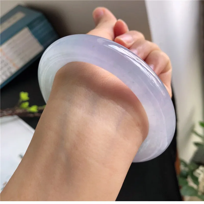 Natural Jade Bangle Jadeite Bangle Internal Diameter 57.3mm B8010548