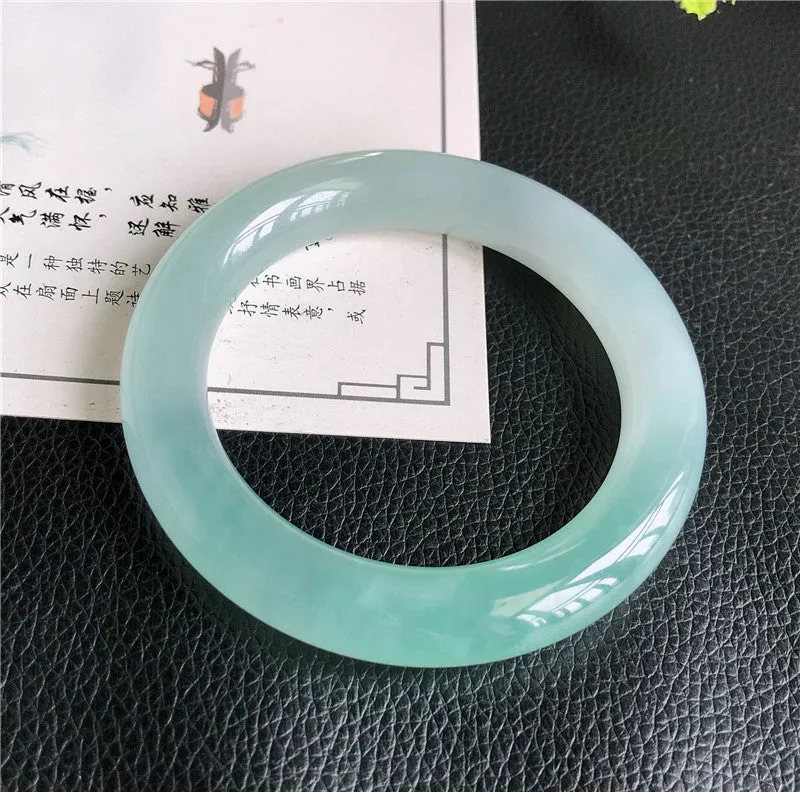 Natural Jade Bangle Jadeite Bangle Internal Diameter 57.6mm A4030507