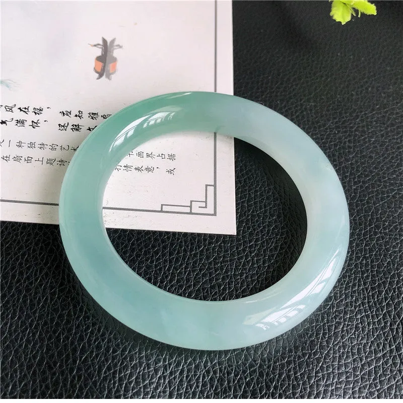 Natural Jade Bangle Jadeite Bangle Internal Diameter 57.6mm A4030507