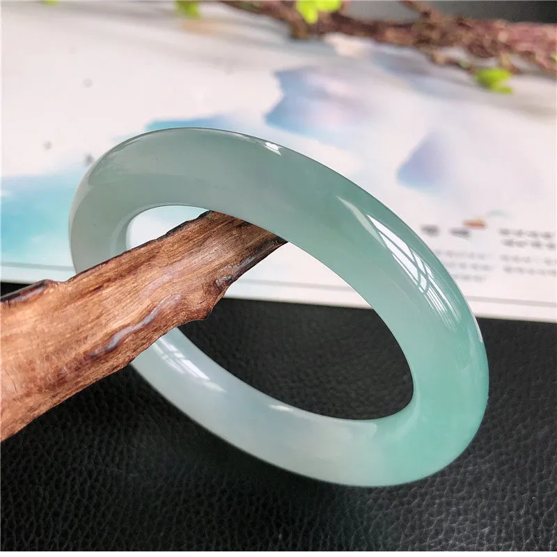 Natural Jade Bangle Jadeite Bangle Internal Diameter 57.6mm A4030507