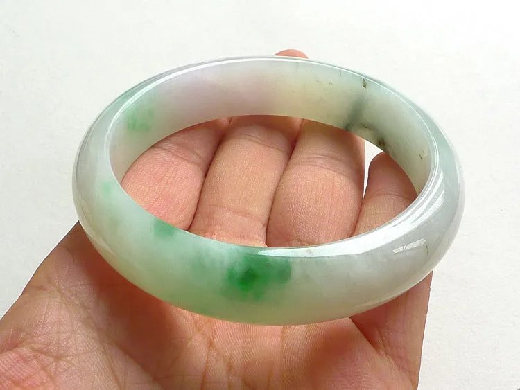 Natural Jade Bangle Jadeite Bangle Internal Diameter 57mm BER570