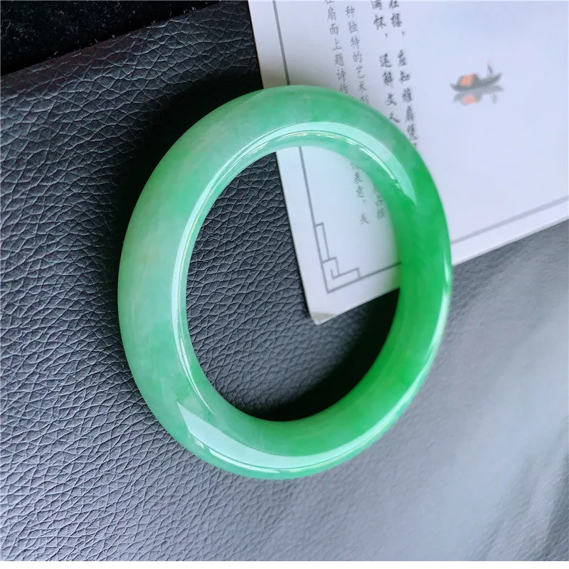 Natural Jade Bangle Jadeite Bangle Internal Diameter 58.0mm 00943