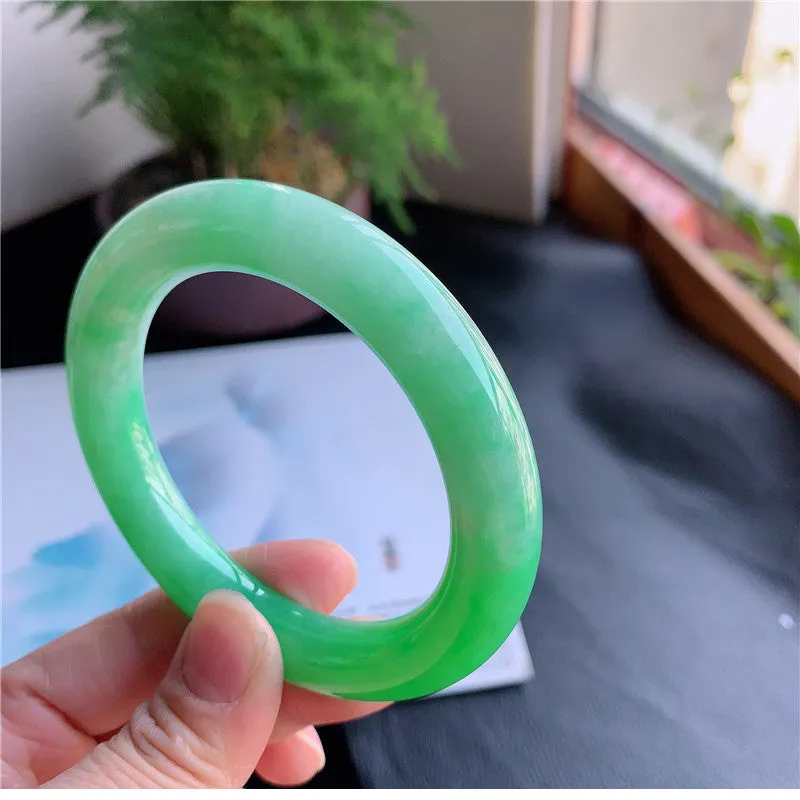Natural Jade Bangle Jadeite Bangle Internal Diameter 58.0mm 00943