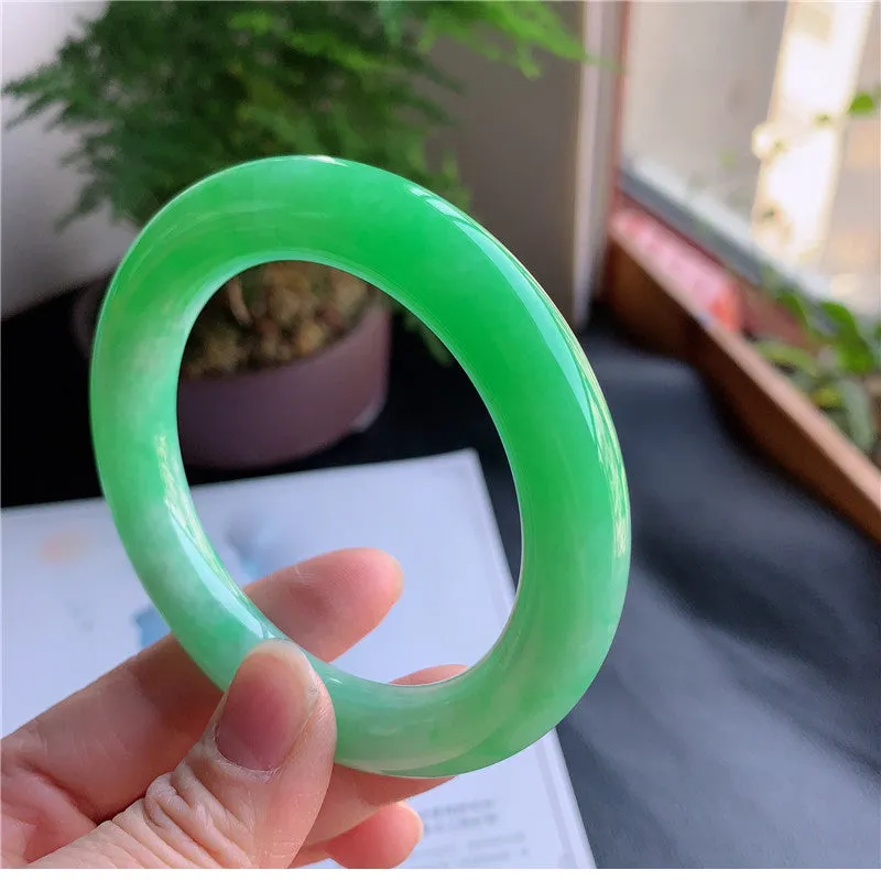 Natural Jade Bangle Jadeite Bangle Internal Diameter 58.0mm 00943