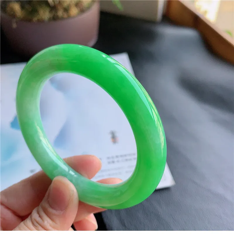 Natural Jade Bangle Jadeite Bangle Internal Diameter 58.0mm 00943
