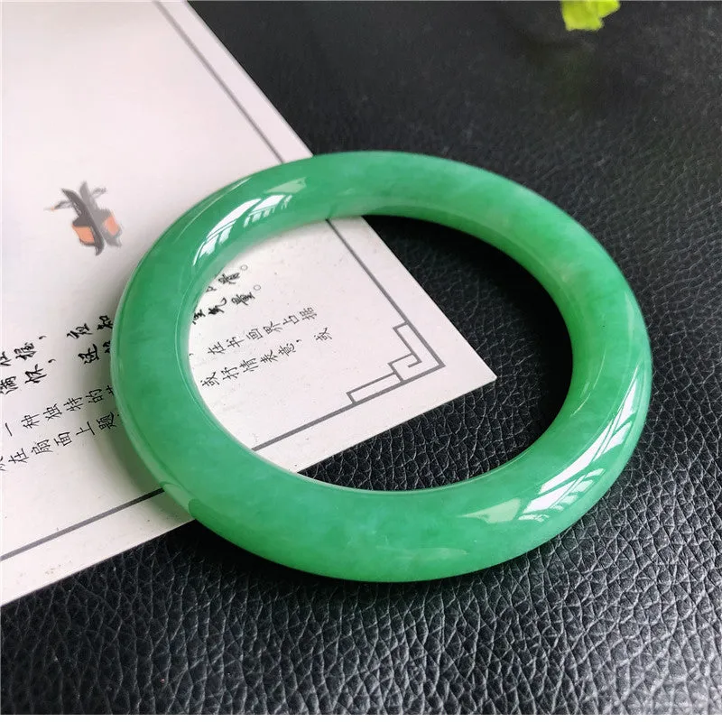 Natural Jade Bangle Jadeite Bangle Internal Diameter 58.2mm A4030709
