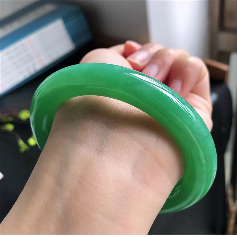 Natural Jade Bangle Jadeite Bangle Internal Diameter 58.2mm A4030709